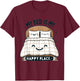 My Bed Is My Happy Place T-Shirt - T-Shirt | Maroon