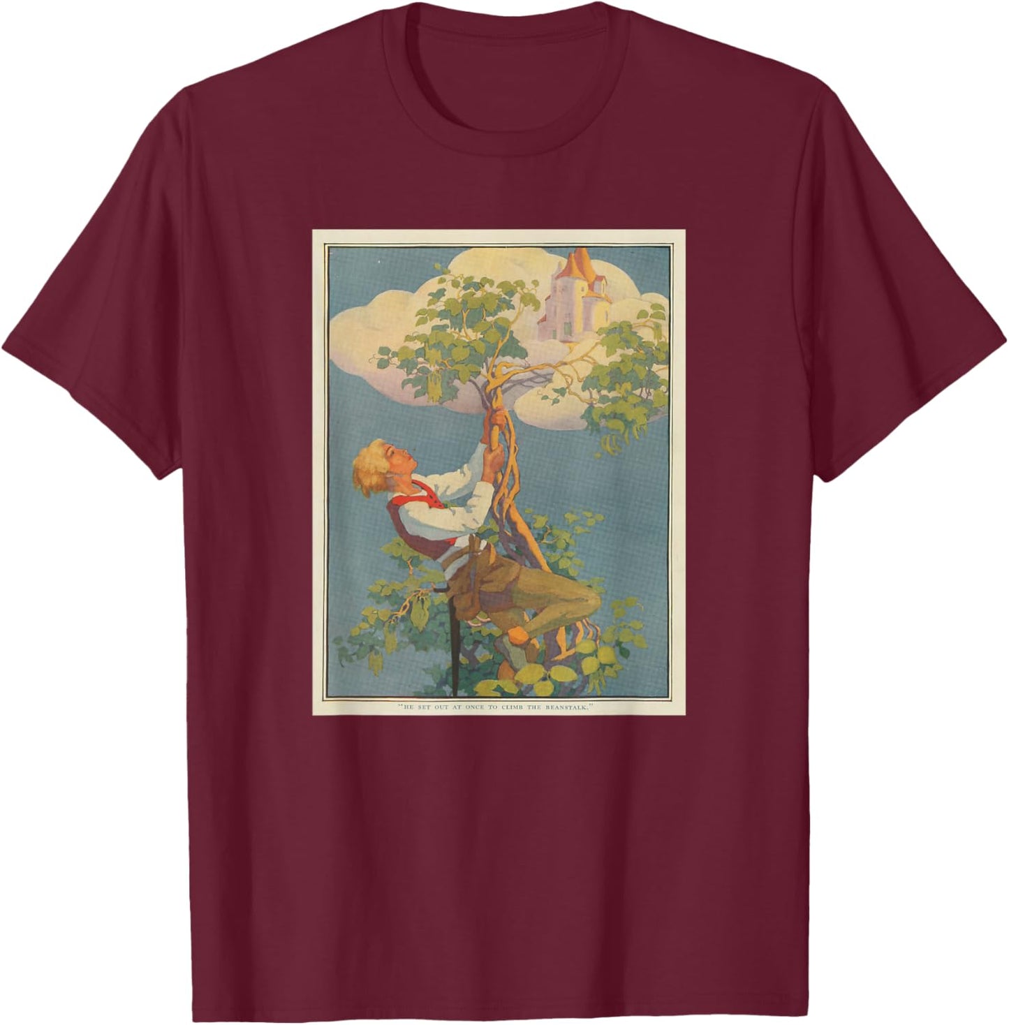 Jack and The Beanstalk (1917) T-Shirt - T-Shirt | Maroon