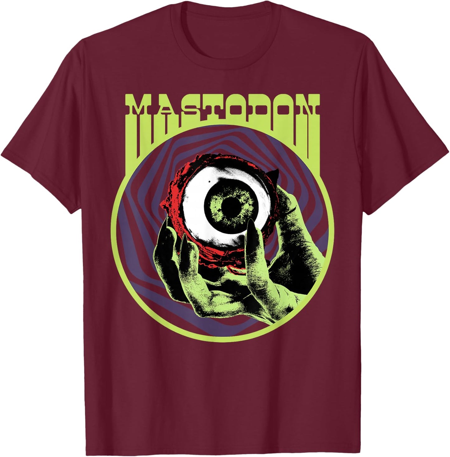 Mastodon Witch Eye Adult T-Shirt - T-Shirt | Maroon
