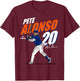 Pete Alonso | New York Baseball MLB Players | MLBPALO3001 T-Shirt - T-Shirt | Maroon