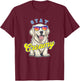 English Cream Golden Retriever Funny ECGR Puppy Stay Creamy T-Shirt - T-Shirt | Maroon