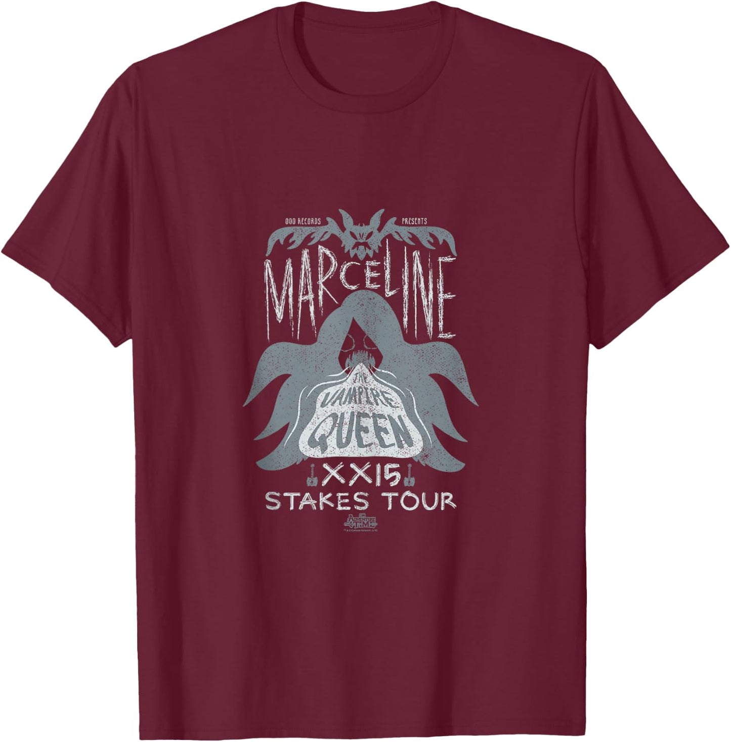 Adventure Time Marceline Vampire Queen Poster T-Shirt - T-Shirt | Maroon