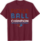 Vintage Pickleball Champion Pickleball Tournament T-Shirt - T-Shirt | Maroon