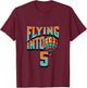 Kids Hot Air Balloon Flying Into 5 Year Old 5th Birthday Boy T-Shirt - T-Shirt | Maroon