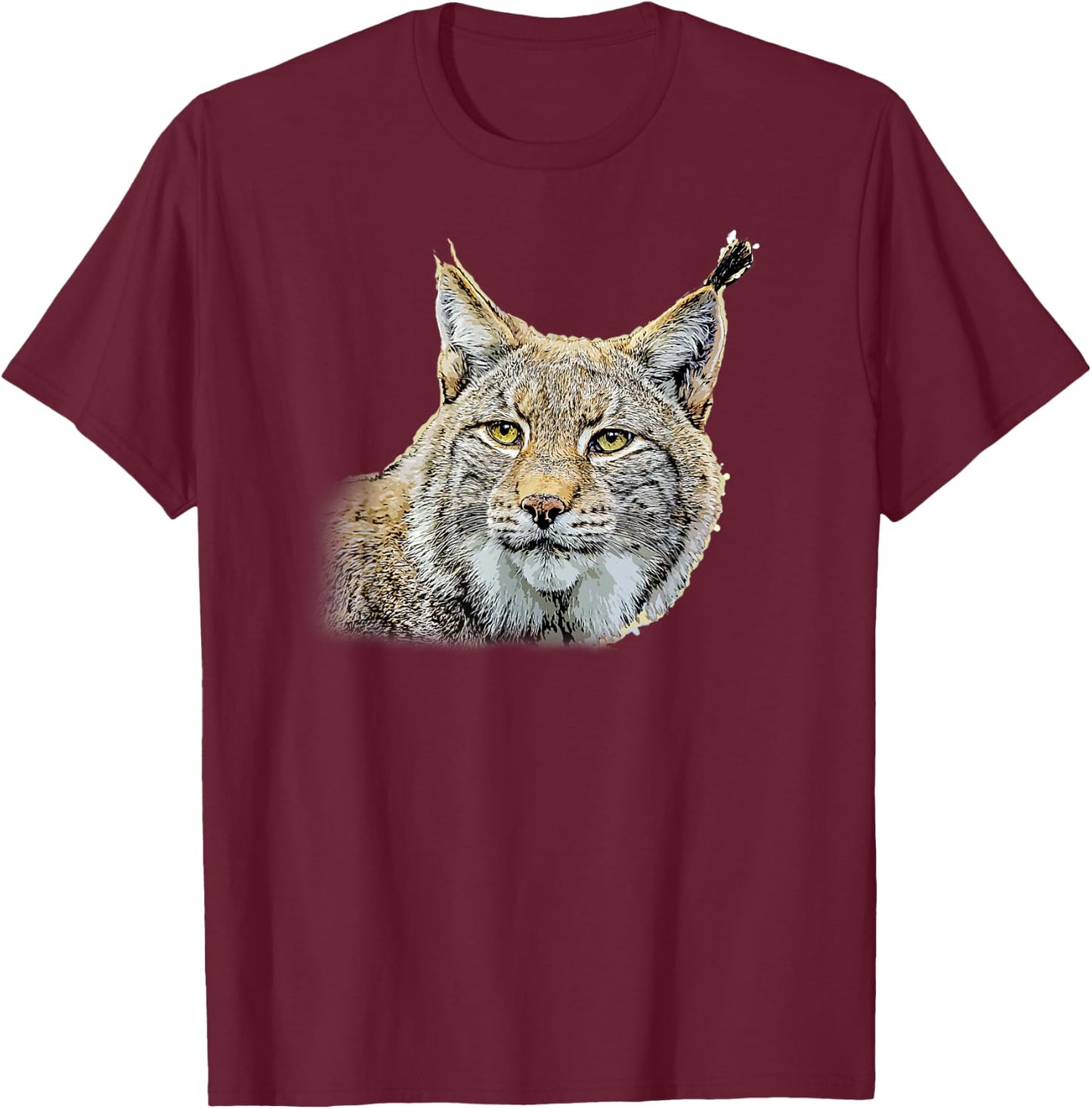 Lynx design lynxes wild cats gift T-Shirt - T-Shirt | Maroon