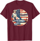 P51 Mustang T Shirt Airplane Shirts WWII Shirt Pinup T-Shirt - T-Shirt | Maroon