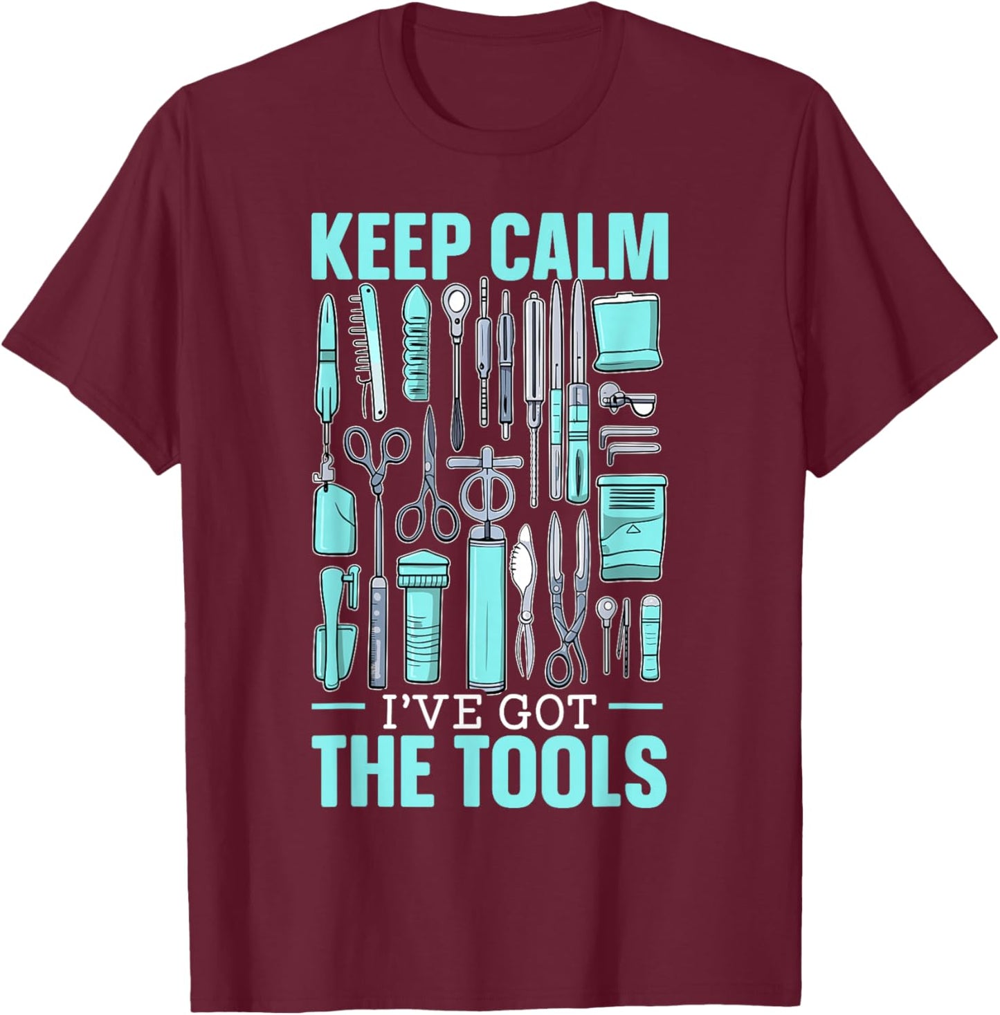 Surgical Technologist Surgical Tech Surgery Scrub Tech T-Shirt - T-Shirt | Maroon