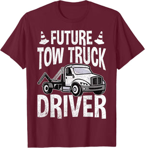 Tow Truck Driving Student - Future Tow Truck Driver Gifts T-Shirt - T-Shirt | Maroon
