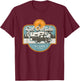 Mountain Adventure Truck Bed Camper for Forest Off-Road Fun T-Shirt - T-Shirt | Maroon