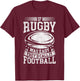 If rugby was easy they'd call it football - Funny Rugby Game T-Shirt - T-Shirt | Maroon