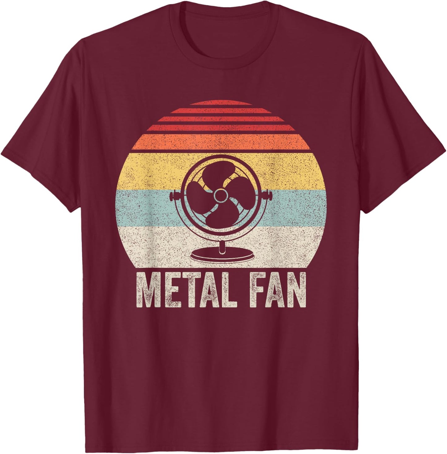 Vintage Retro Metal Fan Funny Sarcastic Heavy Metal Music T-Shirt - T-Shirt | Maroon