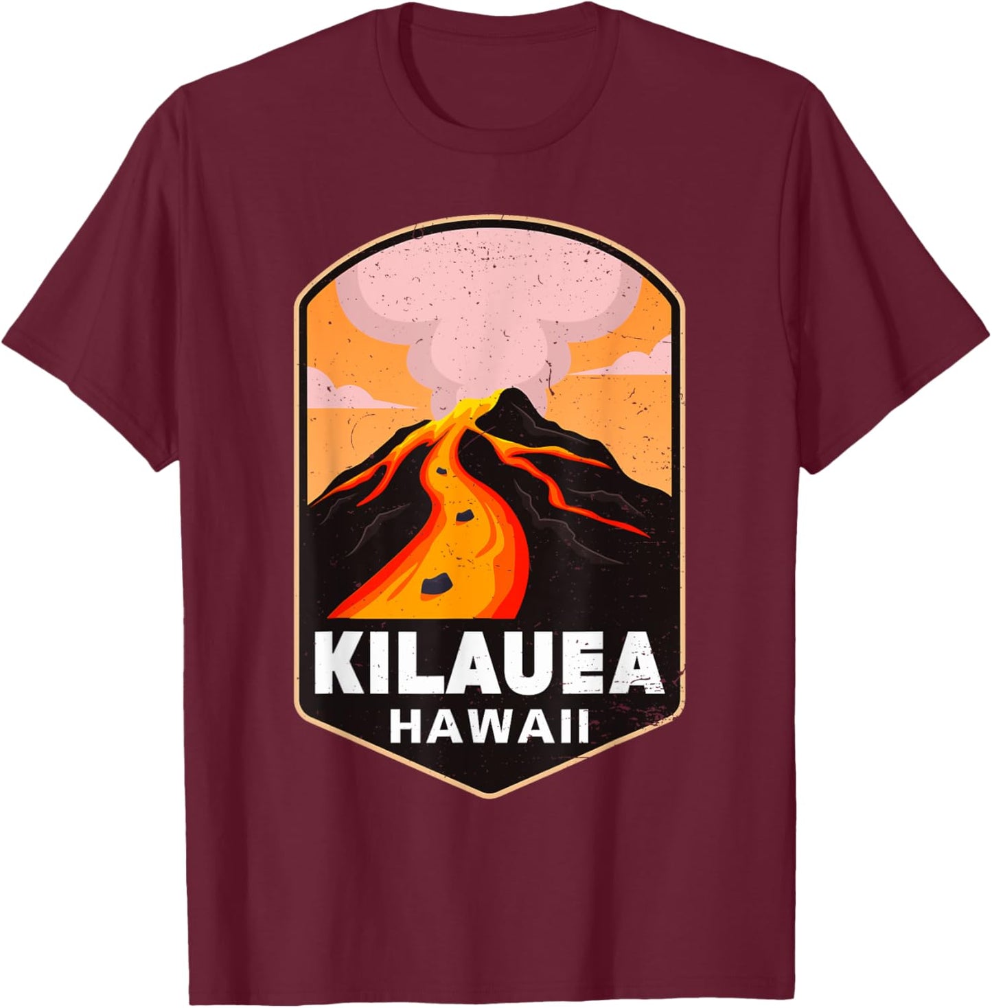 Kilauea Hawaii Volcanoes National Park Volcano Women T-Shirt - T-Shirt | Maroon