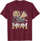 Cheer Mom Cheerleading Football Graphic T-Shirt - T-Shirt | Maroon