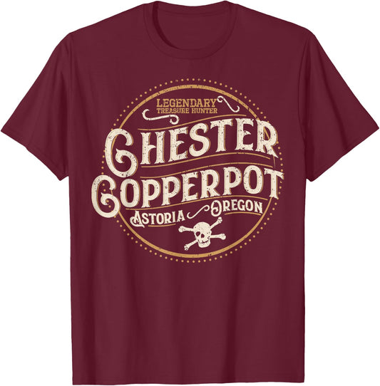 Vintage Chester Copperpot Legendary Treasure Hunter T-Shirt - T-Shirt | Maroon
