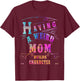 Having a Weird Mom Builds Character Funny Women & mom Gifts T-Shirt - T-Shirt | Maroon