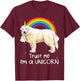 Rainbow Great Pyrenee Trust Me I'm A Unicorn Dog Men Women Kids T-Shirt - T-Shirt | Maroon