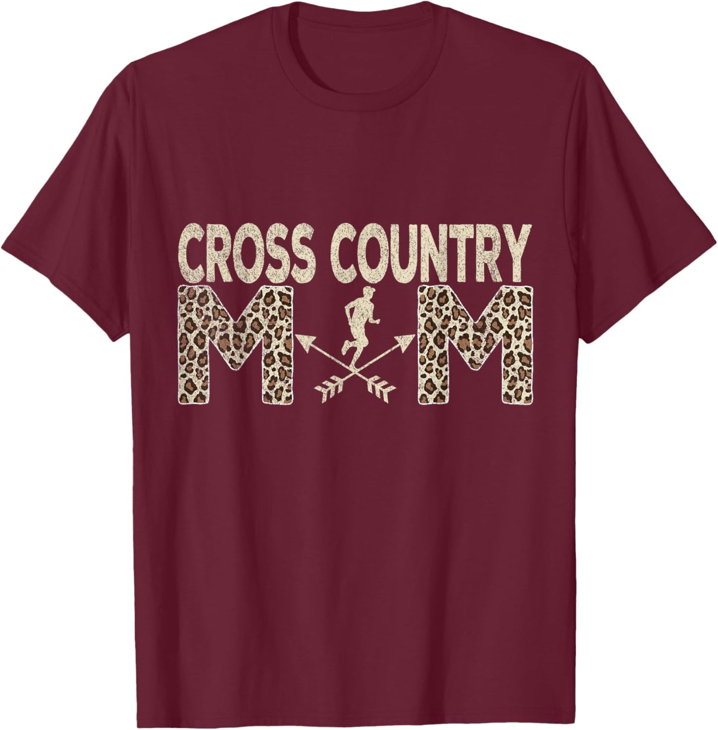Funny Cross Country Mom Cross Country Running T-Shirt - T-Shirt | Maroon