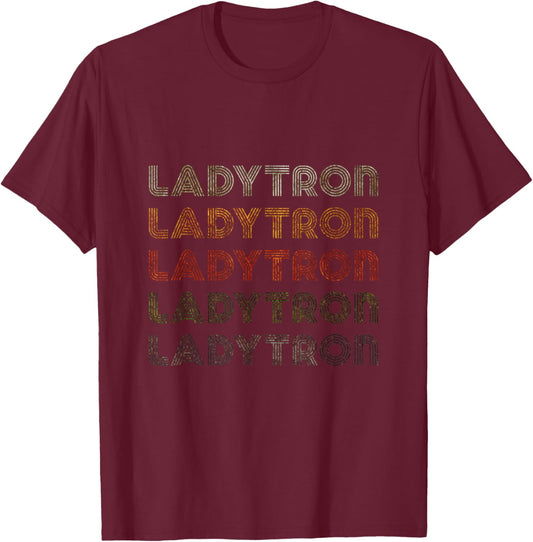 Love Heart Ladytron Grunge Vintage Style Ladytron Black T-Shirt - T-Shirt | Maroon