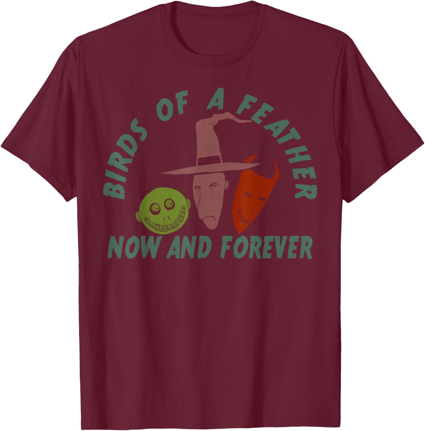 Disney The Nightmare Before Christmas Lock Shock and Barrel T-Shirt - T-Shirt | Maroon