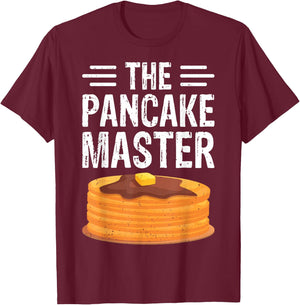 The Pancake Master - Funny Pancake Maker Chef Gifts T-Shirt - T-Shirt | Maroon
