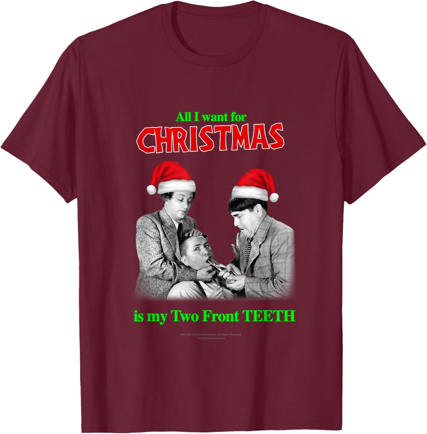 Two Front Teeth T-Shirt - T-Shirt | Maroon