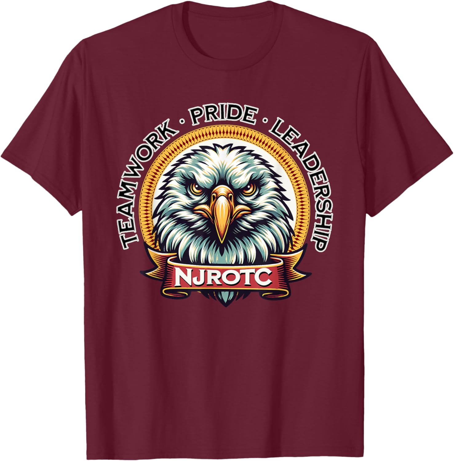 Proud NJROTC Cadet Military Naval Junior ROTC Student NJROTC T-Shirt - T-Shirt | Maroon