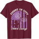 US Flag Military Appreciation Month of the Military Child T-Shirt - T-Shirt | Maroon