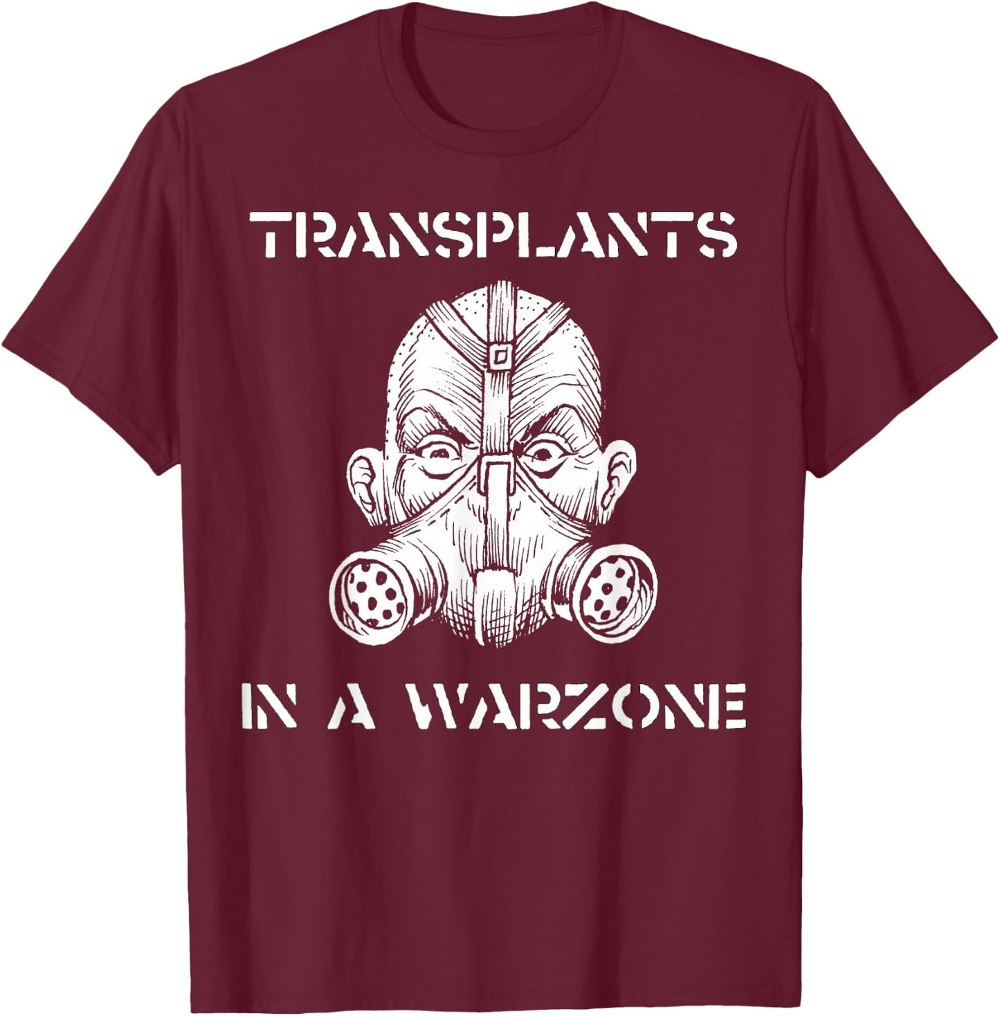 Transplants - In a Warzone - Official Merchandise T-Shirt - T-Shirt | Maroon