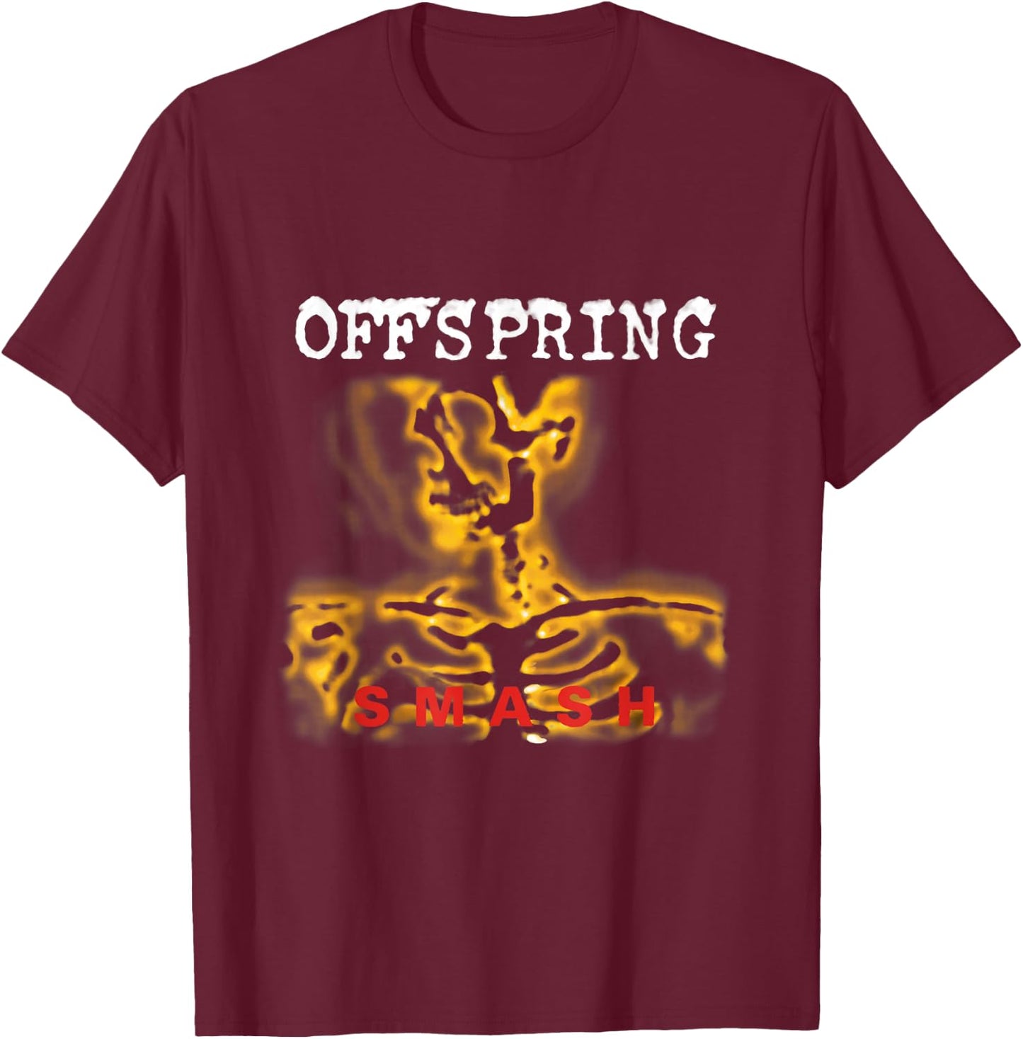 The Offspring Smash Album T-Shirt - T-Shirt | Maroon