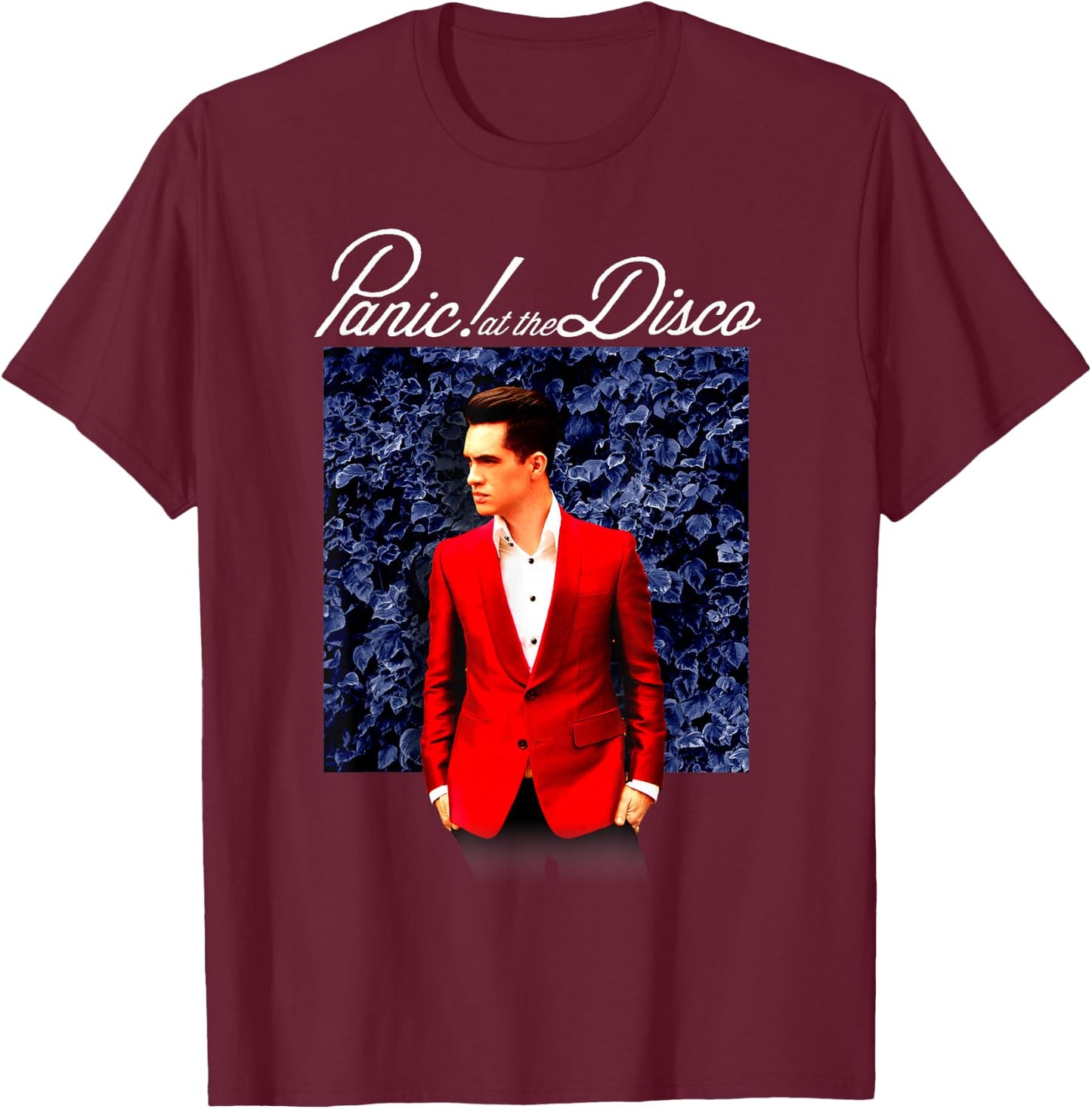 Panic! At The Disco - Blue Wall T-Shirt - T-Shirt | Maroon