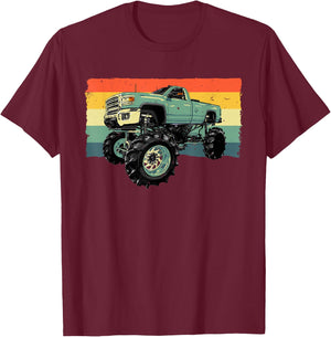 Cool Monster Truck Women Toddler Big Monster Trucks T-Shirt - T-Shirt | Maroon