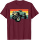 Cool Monster Truck Women Toddler Big Monster Trucks T-Shirt - T-Shirt | Maroon