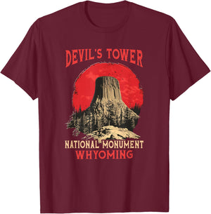 Devils Tower - Devils Tower T-Shirt - T-Shirt | Maroon