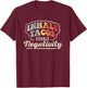 Vintage Inhale Tacos Exhale Negativity Taco Tuesday Fiesta T-Shirt - T-Shirt | Maroon