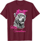 Pittie Grandma Cute Funny American Pitbull Dog Mom T-Shirt - T-Shirt | Maroon