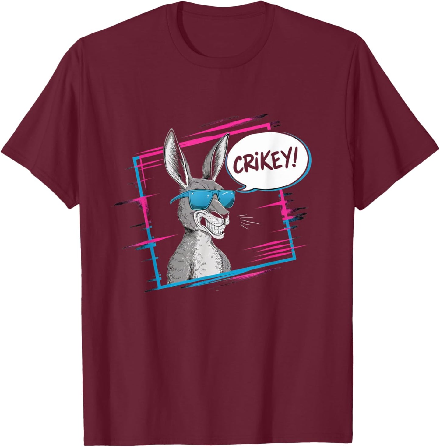 Crikey Australian Slang Product Funny Aussie Slang Down T-Shirt - T-Shirt | Maroon