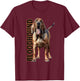 Bloodhound Watercolor T-Shirt - T-Shirt | Maroon