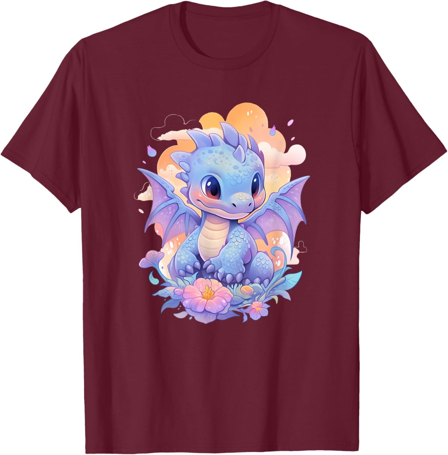 Cute Dragon funny Dragon lover baby T-Shirt - T-Shirt | Maroon