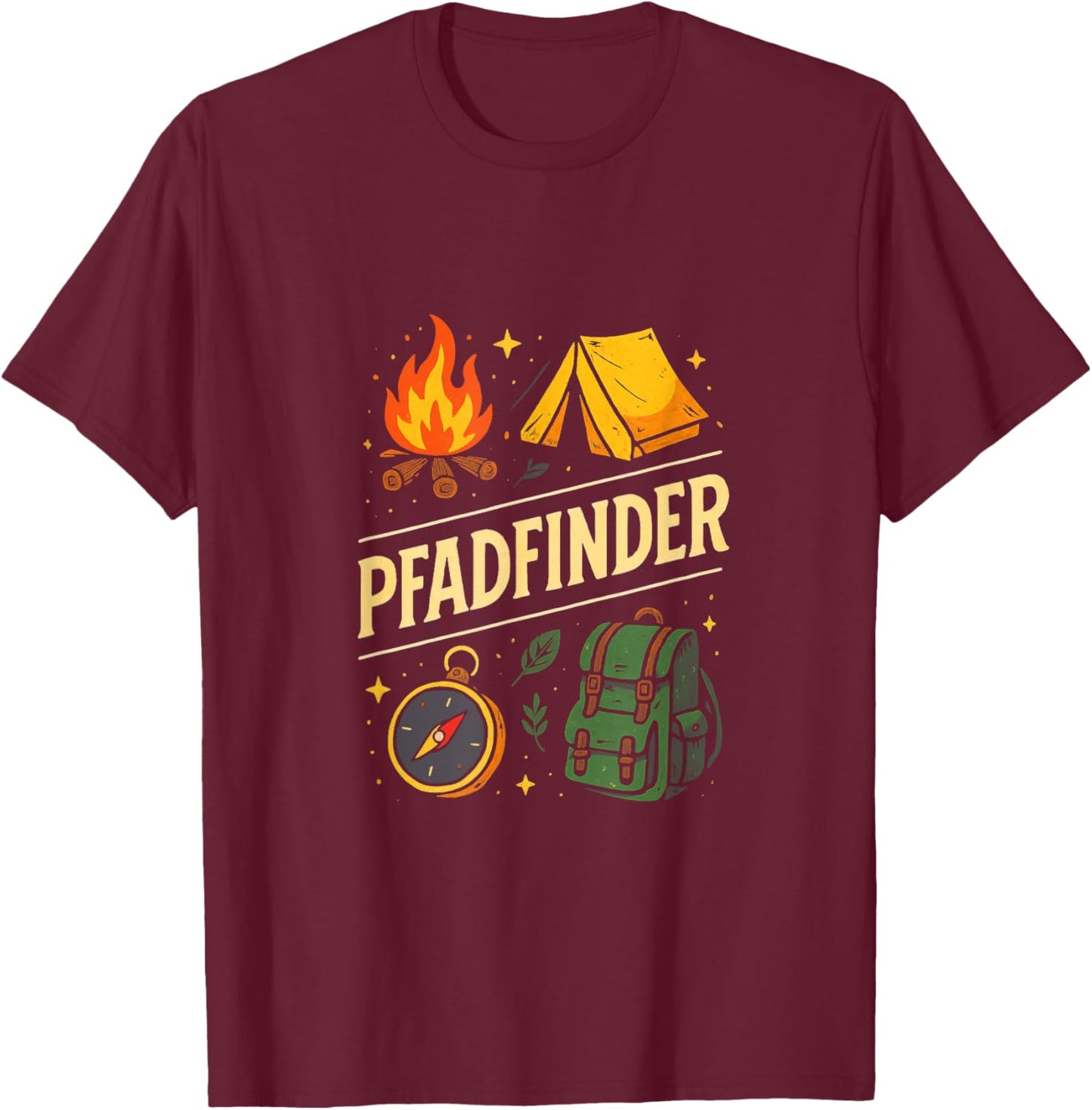 Pfadfinder - Pfadfinder Scout Camping Outdoor T-Shirt - T-Shirt | Maroon