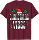 Christmas Vibes Retro Vintage Groovy Xmas Men Women Kids T-Shirt - T-Shirt | Maroon