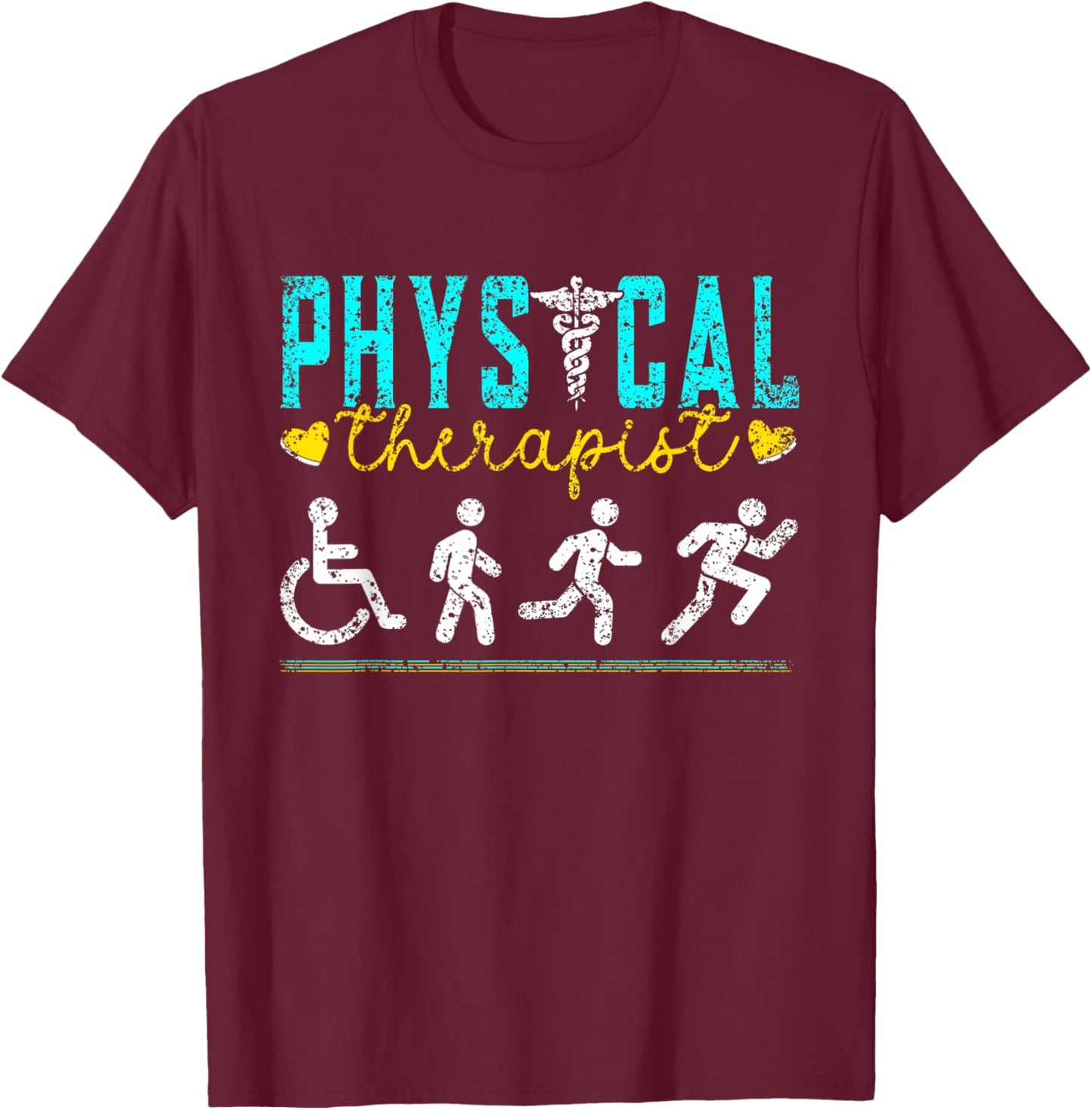 Physiotherapist Physio Physiotherapy Profession Physiotherapist T-Shirt - T-Shirt | Maroon