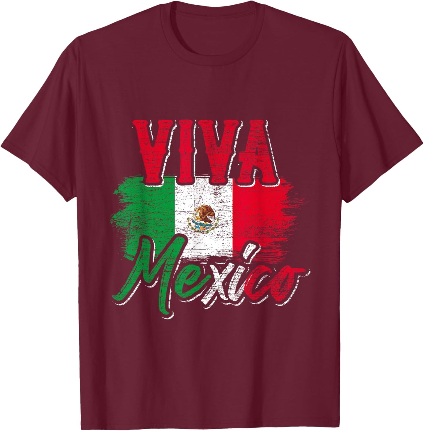 Viva Mexico T-Shirt - T-Shirt | Maroon