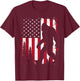 Bigfoot 4th of July American USA Flag Patriotic Kids T-Shirt - T-Shirt | Maroon