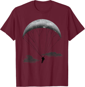 Paragliding Art Women Paraglide Paramotor Paraglider T-Shirt - T-Shirt | Maroon