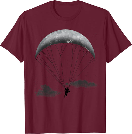 Paragliding Art Women Paraglide Paramotor Paraglider T-Shirt - T-Shirt | Maroon