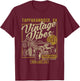 Tappahannock Virginia USA Vintage Hotrod Motorcycle Design T-Shirt - T-Shirt | Maroon