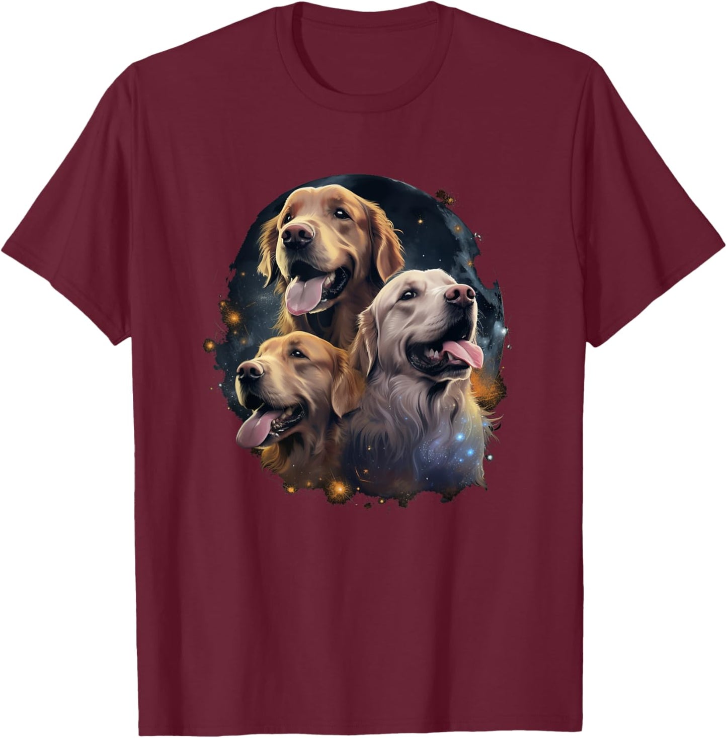 Funny Apparel For Golden Retriever Lovers T-Shirt - T-Shirt | Maroon