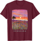 Scottsbluff Nebraska NE Prairie Skies SD226 T-Shirt - T-Shirt | Maroon