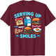 Serving up Smiles Lunch Lady T-Shirt - T-Shirt | Maroon