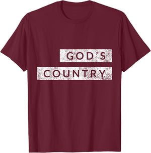 God's Country American Blake Concert T-Shirt - T-Shirt | Maroon